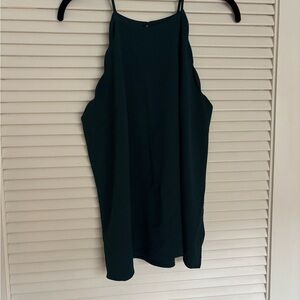 Monteau Teal Scalloped Sleeveless Blouse